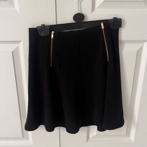 A line black skirt